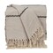 Edge Collections - 52" x 67" - Beige - Cozy Striped Throw Blanket with Tassels for a Stylish Touch - 1 Piece